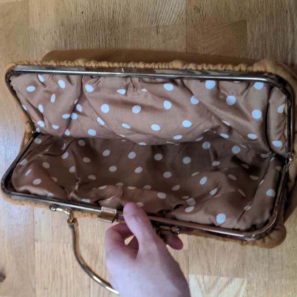 VINTAGE mustard yellow handbag purse - Picture 4 of 4